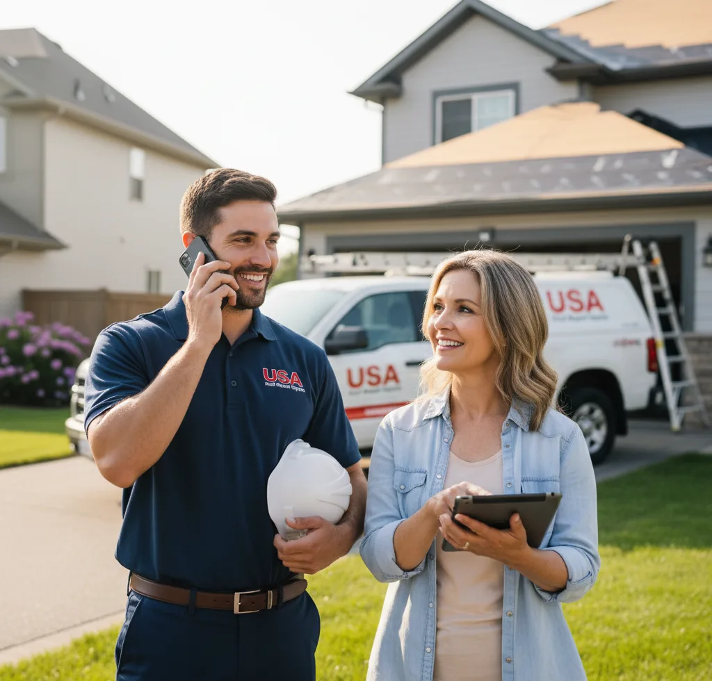 USA Roof Repair Experts customer support in Antwerp